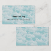 Carte De Visite Nuages (Devant / Derrière)