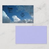 Carte De Visite Nuages (Devant / Derrière)