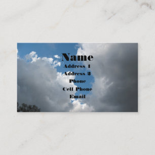 Carte De Visite Nuages