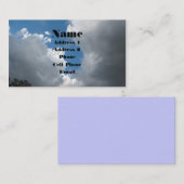 Carte De Visite Nuages (Devant / Derrière)