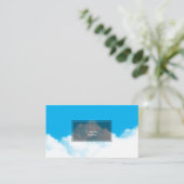 Carte De Visite Nuages blancs (Debout devant)