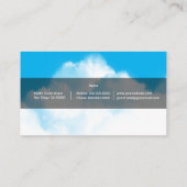 Carte De Visite Nuages blancs (Dos)