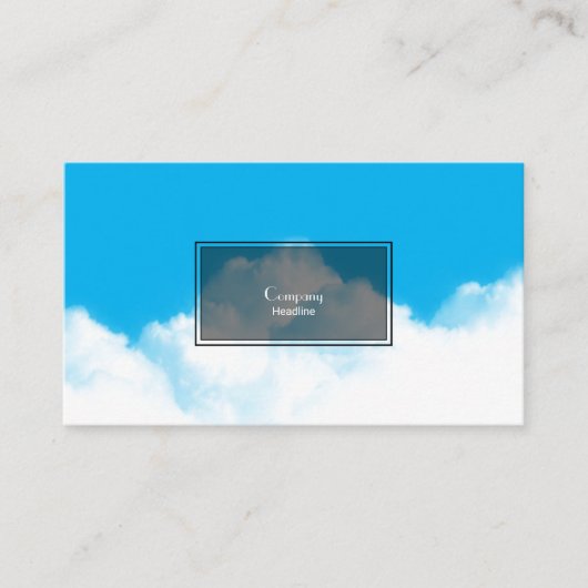 Carte De Visite Nuages blancs (Devant)