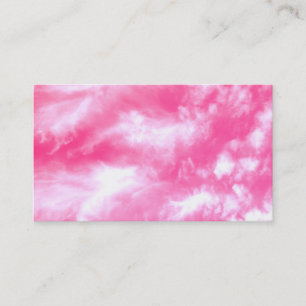 Carte De Visite Nuages blancs Ciel rose Tinté Photo