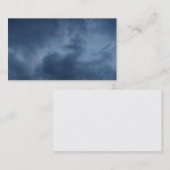 Carte De Visite nuages bleus (Devant / Derrière)