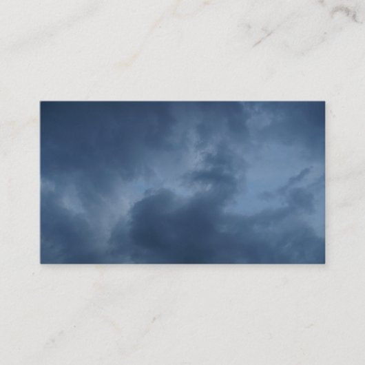 Carte De Visite nuages bleus (Devant)