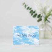 Carte De Visite Nuages Ciel Bleu (Debout devant)