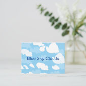 Carte De Visite Nuages Ciel Bleu (Debout devant)