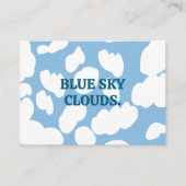 Carte De Visite Nuages Ciel Bleu Nuages (Devant)