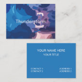 Carte De Visite Nuages colorés d'orage (Devant / Derrière)