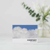Carte De Visite Nuages cumulés (Debout devant)