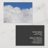 Carte De Visite Nuages cumulés (Devant / Derrière)