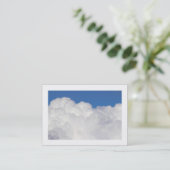 Carte De Visite Nuages Cumulus (Bordé) (Debout devant)