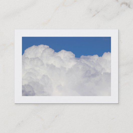 Carte De Visite Nuages Cumulus (Bordé) (Devant)