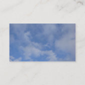 Carte De Visite Nuages de ciel bleu (Dos)