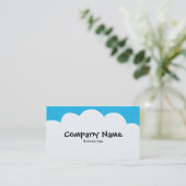 Carte De Visite Nuages de fluffage - bleu ciel (Debout devant)