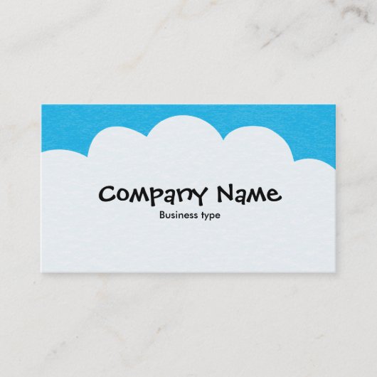 Carte De Visite Nuages de fluffage - bleu ciel (Devant)