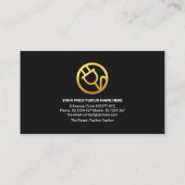 Carte De Visite Nuages de tempête Électricien d'éclair électrique (Dos)