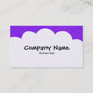 Carte De Visite Nuages Fluffants - Violet