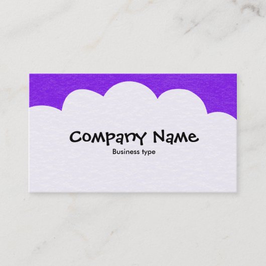 Carte De Visite Nuages Fluffants - Violet (Devant)