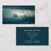 Carte De Visite Nuages Fluffeux Foncé Vue aérienne (Devant / Derrière)