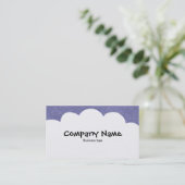 Carte De Visite Nuages fluides - gris Cool (Debout devant)
