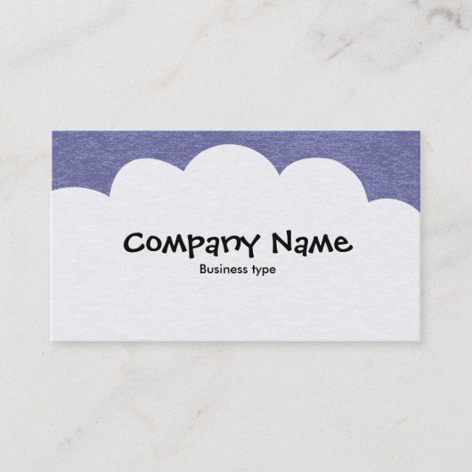 Carte De Visite Nuages fluides - gris Cool (Devant)