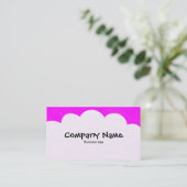 Carte De Visite Nuages fluides - Magenta (Debout devant)