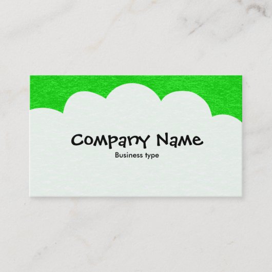 Carte De Visite Nuages fluides - Vert (Devant)