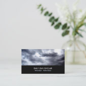 Carte De Visite Nuages orageux, météorologue (Debout devant)