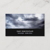 Carte De Visite Nuages orageux, météorologue (Devant)