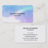 Carte De Visite Nuages pastel magiques et arc-en-ciel (Devant / Derrière)