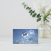 Carte De Visite Nuages pelucheux (Debout devant)