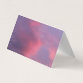 Carte De Visite Nuages roses bleus (Dos)