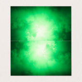Carte De Visite Nuages verts (Extérieur déplié)