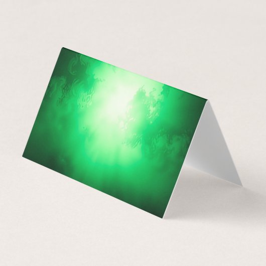 Carte De Visite Nuages verts (Devant)