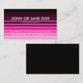 Carte De Visite nuance rose (Devant / Derrière)