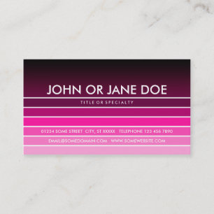 Carte De Visite nuance rose