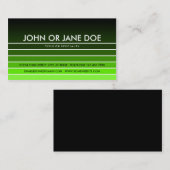 Carte De Visite nuance verte (Devant / Derrière)