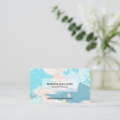 Carte De Visite Nuances d'aquarelle (Debout devant)