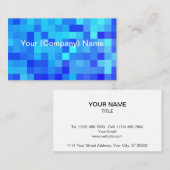 Carte De Visite Nuances de bleu (Devant / Derrière)