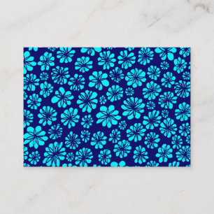 Carte De Visite Nuances de bleu floral
