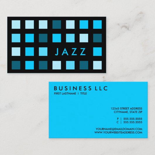 Carte De Visite nuances de jazz (Devant / Derrière)