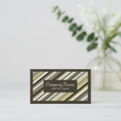 Carte De Visite Nuances de rayures jaunes (Debout devant)