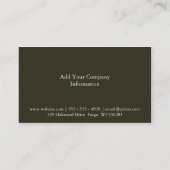 Carte De Visite Nuances de rayures jaunes (Dos)