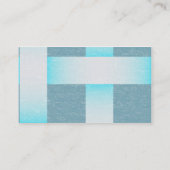 Carte De Visite Nuances de texture de textile tissé de bleu (Dos)