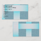 Carte De Visite Nuances de texture de textile tissé de bleu (Devant / Derrière)