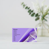 Carte De Visite Nuances des rayons et des vagues pourpres (Debout devant)