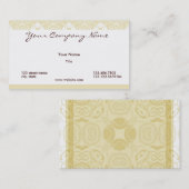 Carte De Visite Nuances d'or (Devant / Derrière)