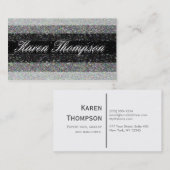 Carte De Visite Nuances modernes de gris (Devant / Derrière)